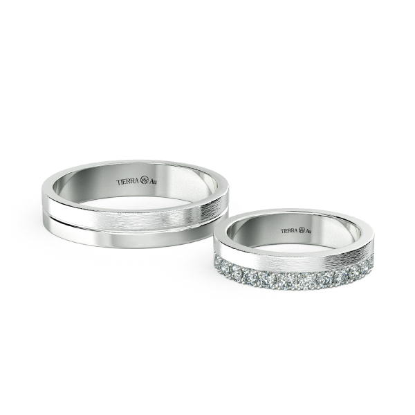 Modern Wedding Band Set NCC2027 1